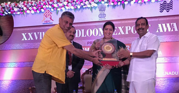 Fabric Plus Bags Best Handloom Exporter Award, Lone Company From NE India